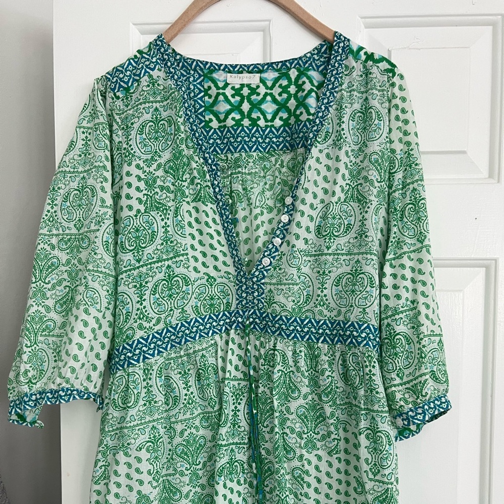 Kalypso7 Green/Blue Coverup, Small